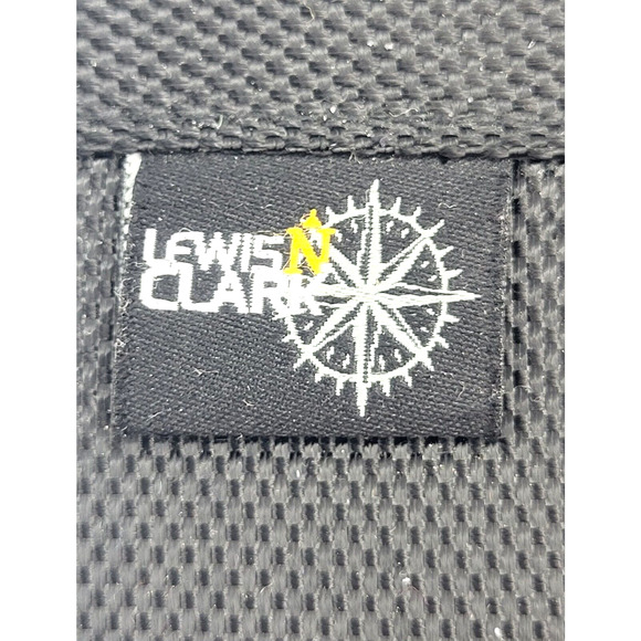 Lewis N Clark RFID Travel Documents Portfolio Black Canvas Zip Around 10x6x1" - Picture 3 of 8